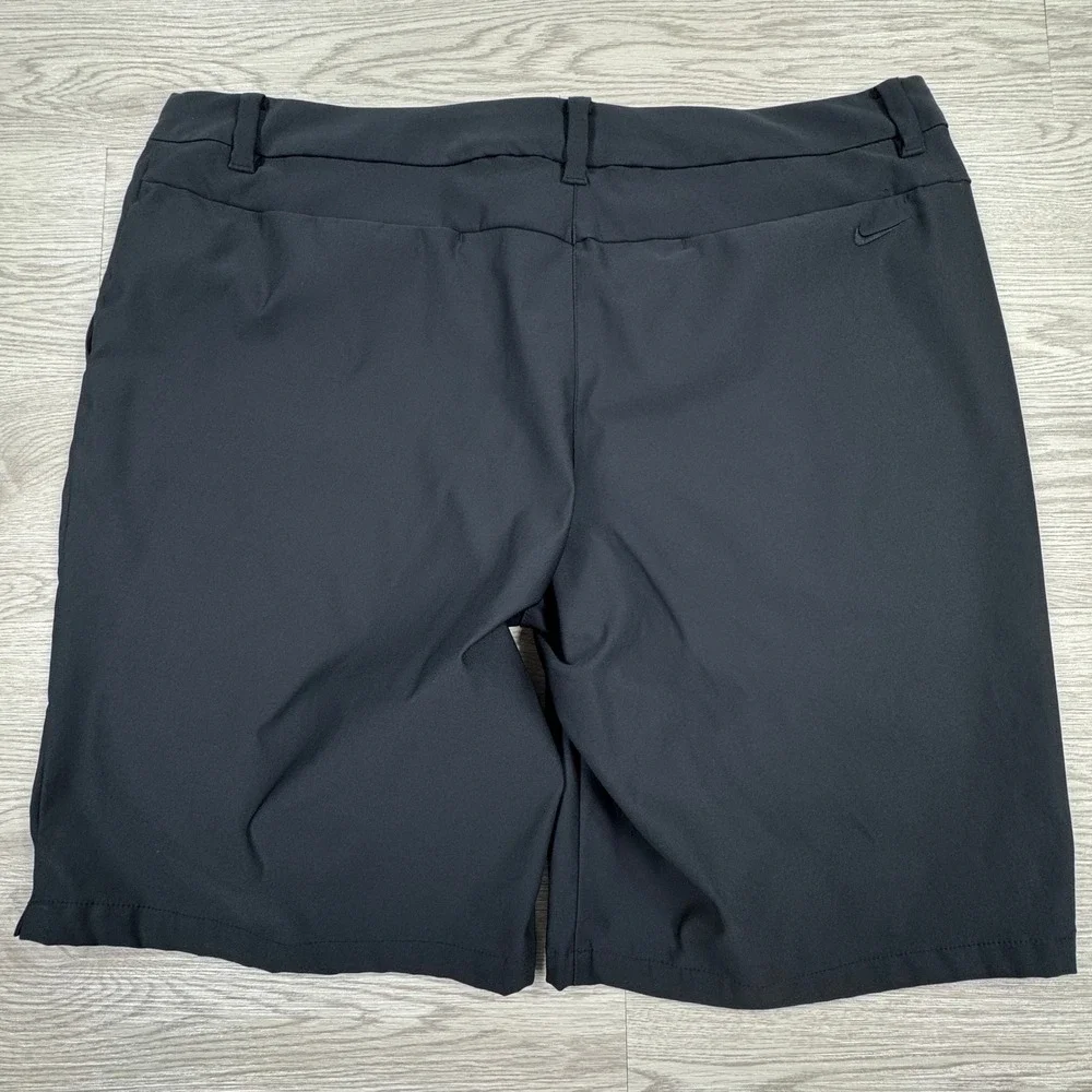 Nike Womens Shorts Dri-FIT Golf Performance Black Size 16 Lightweight Breathable